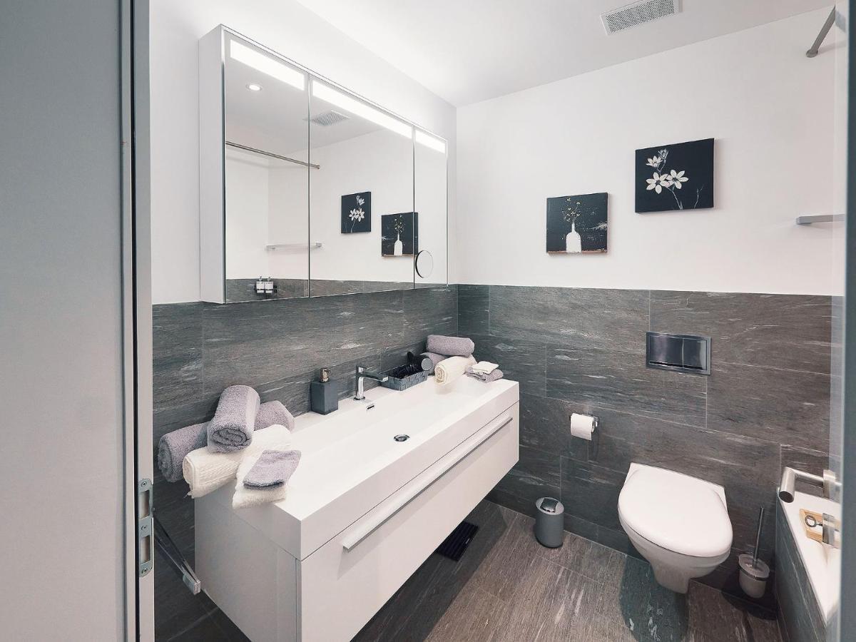 Montanas - Luxuswohnung Mit Kamin - Nahe Caumasee & Talstation ฟลิมส์ ภายนอก รูปภาพ
