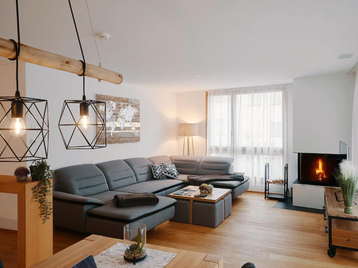 Montanas - Luxuswohnung Mit Kamin - Nahe Caumasee & Talstation ฟลิมส์ ภายนอก รูปภาพ